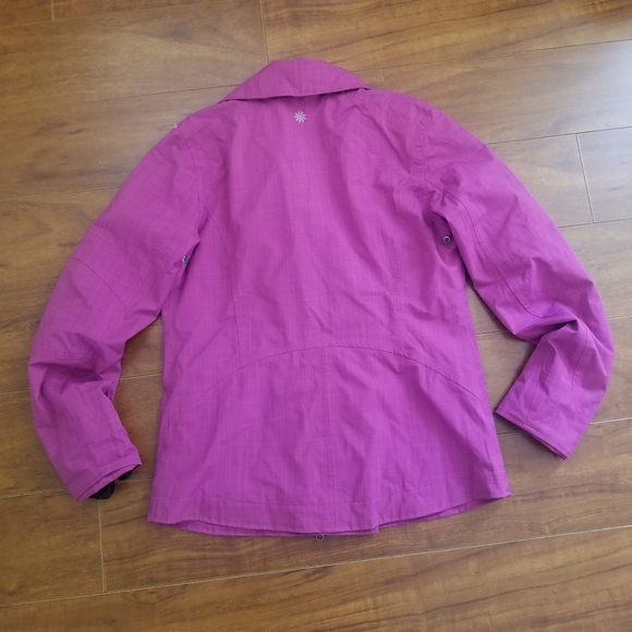 ATHLETA Commuter Moto Asymmetrical Lined Jacket Orchid 872384 Size S - Picture 12 of 16